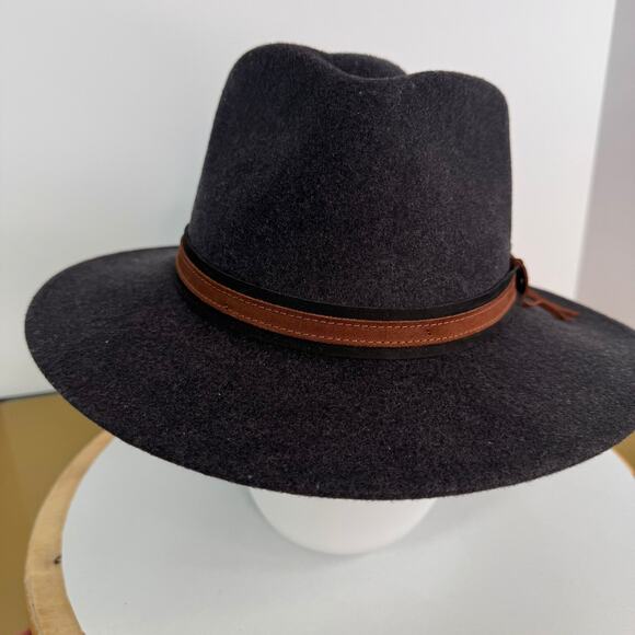 Faustmann Germany Outdoor Charcoal Outstrong Water Repellent Wool Felt Hat Sz L - Picture 4 of 7